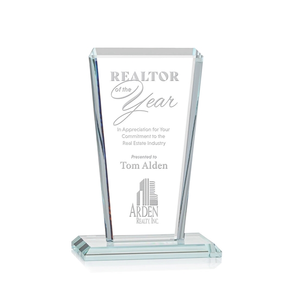 Our extraordinary beveled Starfire angular award is combined with optical crystal... from ASI 84592 St Regis Group / St Regis