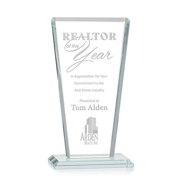 Our extraordinary beveled Starfire angular award is combined with optical crystal... from ASI 84592 St Regis Group / St Regis