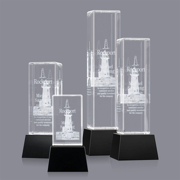 Brilliant thick Optical Crystal Tower with beveled edges is ideal for... from ASI 84592 St Regis Group / St Regis