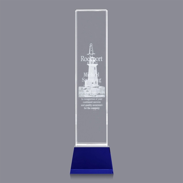 Brilliant thick Optical Crystal Tower with beveled edges is ideal for... from ASI 84592 St Regis Group / St Regis