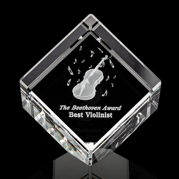 The 3D Burrill Award on Base is a perfectly polished cube... from ASI 84592 St Regis Group / St Regis