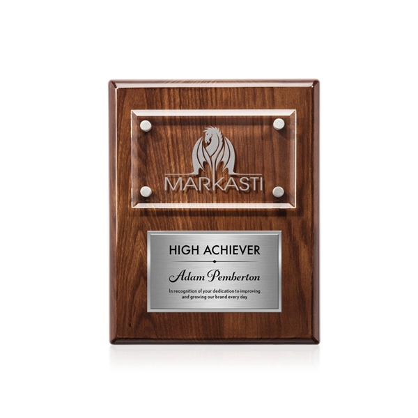 Gossamer Plaque - Walnut/Silver... from ASI 84592 St Regis Group / St Regis