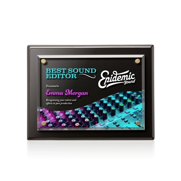 Starfire Crystal elegantly mounted on a highly polished Black Piano Finished... from ASI 84592 St Regis Group / St Regis