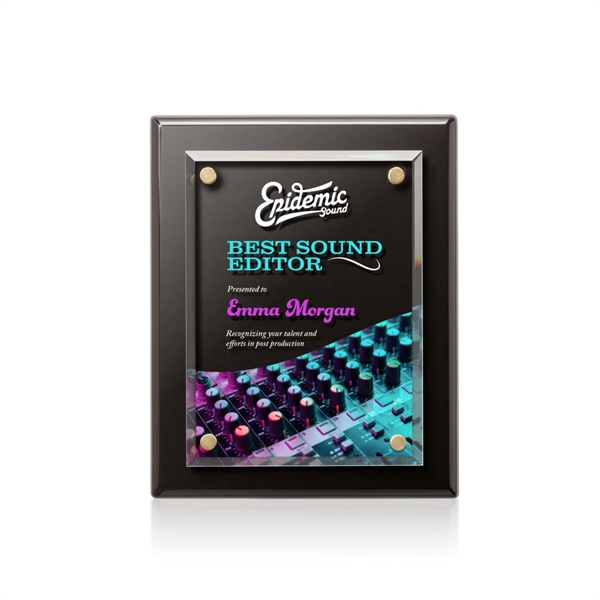 Starfire Crystal elegantly mounted on a highly polished Black Piano Finished... from ASI 84592 St Regis Group / St Regis