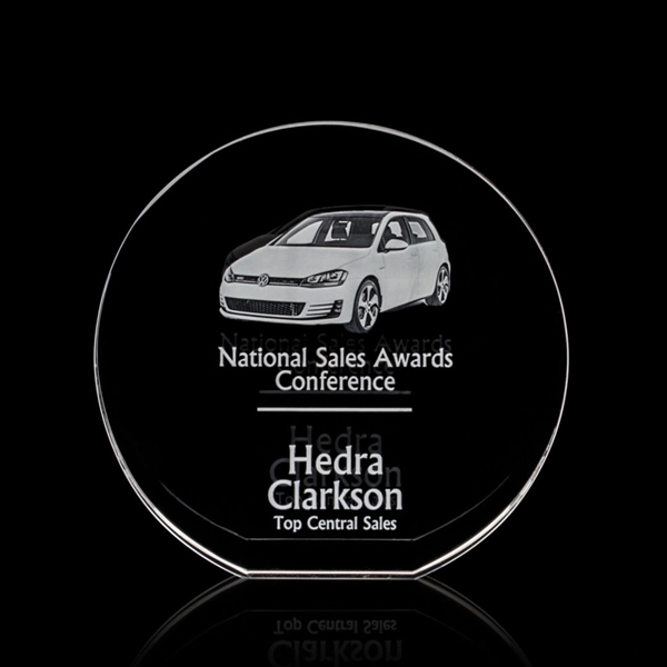 A beautifully rounded optical crystal award.... from ASI 84592 St Regis Group / St Regis