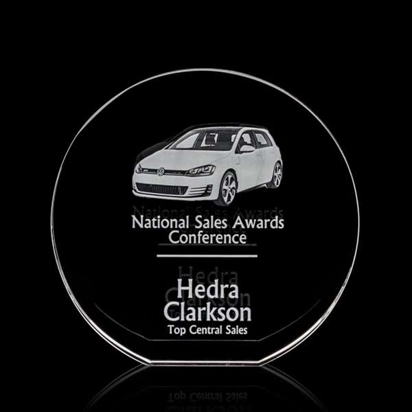 A beautifully rounded optical crystal award.... from ASI 84592 St Regis Group / St Regis