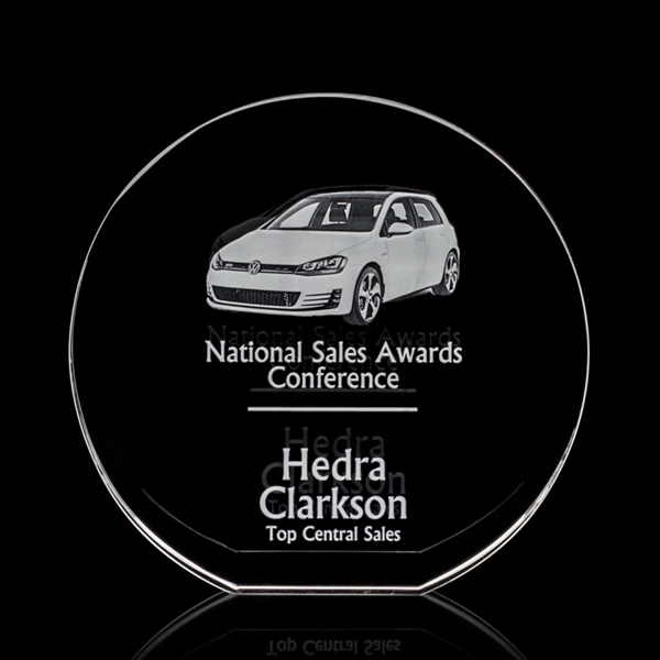 A beautifully rounded optical crystal award.... from ASI 84592 St Regis Group / St Regis