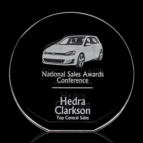 A beautifully rounded optical crystal award.... from ASI 84592 St Regis Group / St Regis