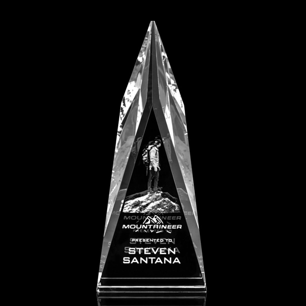 This stunning Optical Crystal Peak award bevels up into a point... from ASI 84592 St Regis Group / St Regis