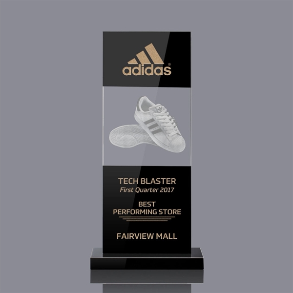 A sharply contrasting award, the Basilia intersects deep black crystal with... from ASI 84592 St Regis Group / St Regis