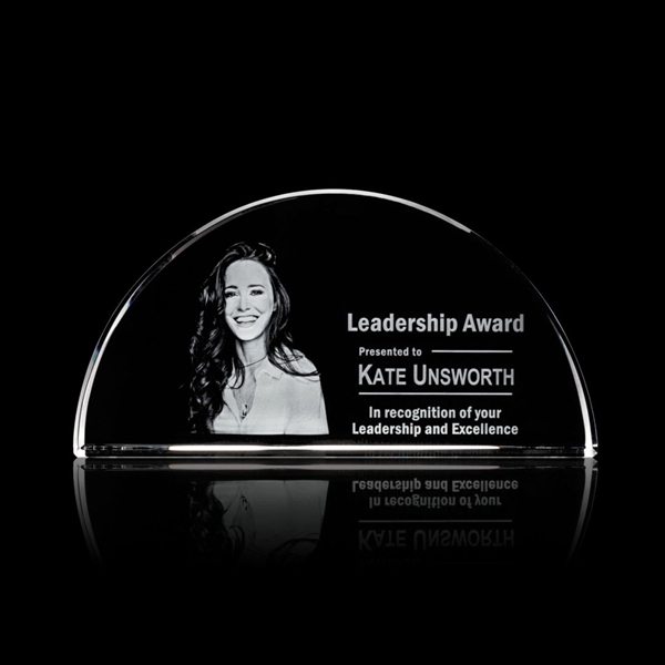 Our elegant optical crystal half-sphere award, featuring a beautiful 3D subsurface... from ASI 84592 St Regis Group / St Regis