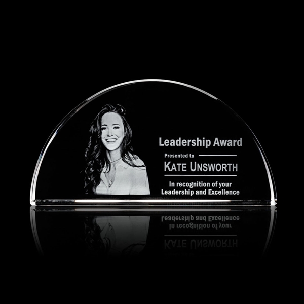 Our elegant optical crystal half-sphere award, featuring a beautiful 3D subsurface... from ASI 84592 St Regis Group / St Regis