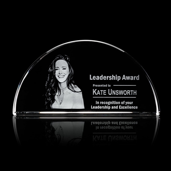 Our elegant optical crystal half-sphere award, featuring a beautiful 3D subsurface... from ASI 84592 St Regis Group / St Regis