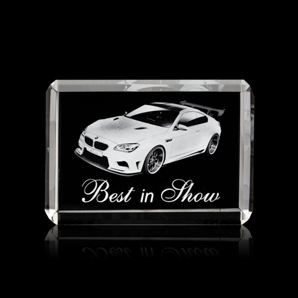 Beautiful 3 Dimensional etching inside the horizontal crystal... from ASI 84592 St Regis Group / St Regis