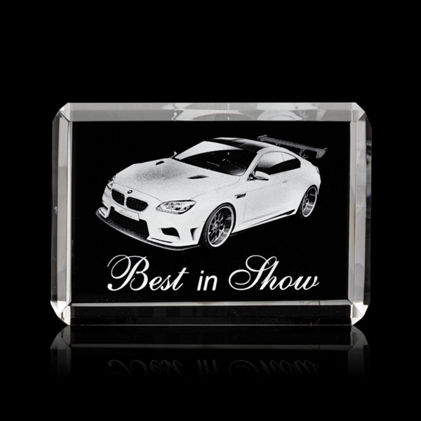 Beautiful 3 Dimensional etching inside the horizontal crystal... from ASI 84592 St Regis Group / St Regis