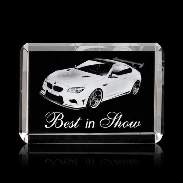 Beautiful 3 Dimensional etching inside the horizontal crystal... from ASI 84592 St Regis Group / St Regis