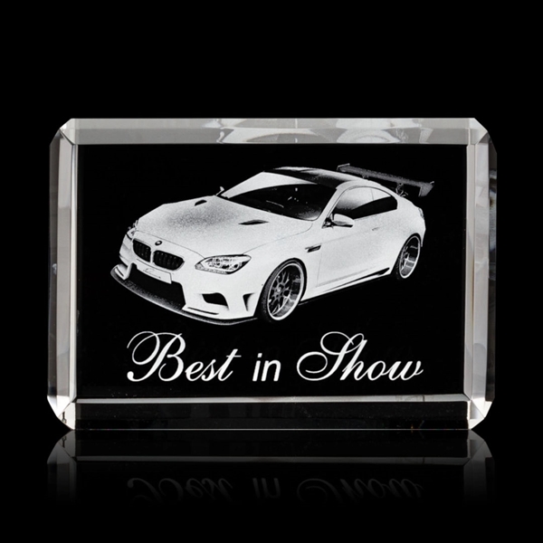 Beautiful 3 Dimensional etching inside the horizontal crystal... from ASI 84592 St Regis Group / St Regis