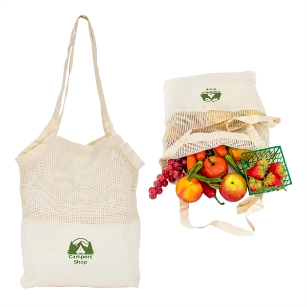 Cotton Mesh Tote Bag... from ASI 31517 Admart Products / Admart Line