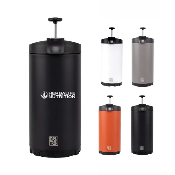 BruTrek Steel Toe 3.0 Travel Coffee Press, Brew 20 fl.oz On... from ASI 72657 Active Life Promo / Active Life Ingrain