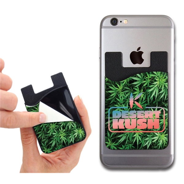 2-in-1 Silicone Phone Wallet w/ Removable Microfiber Screen Cleaner... from ASI 68366 Makana Line LLC / Makana Line LLC