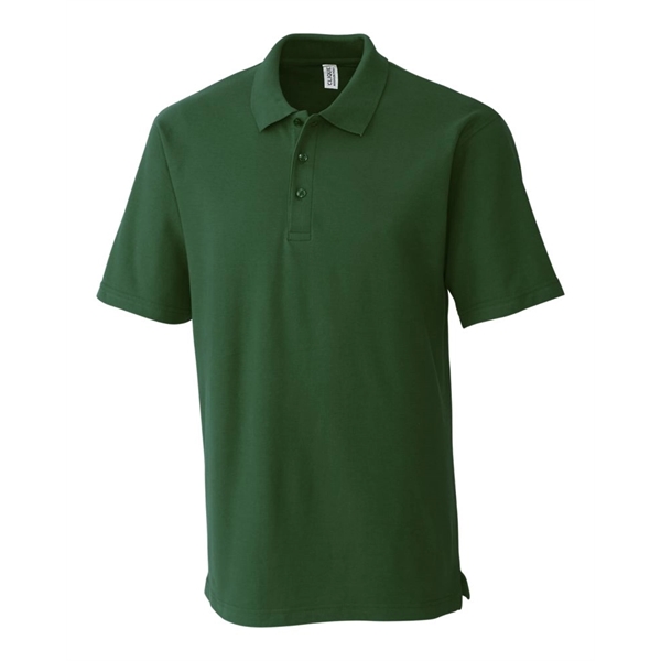 Men's polo with short sleeves, rib-knit collar, three-button placket, and side... from ASI 47965 Cutter & Buck