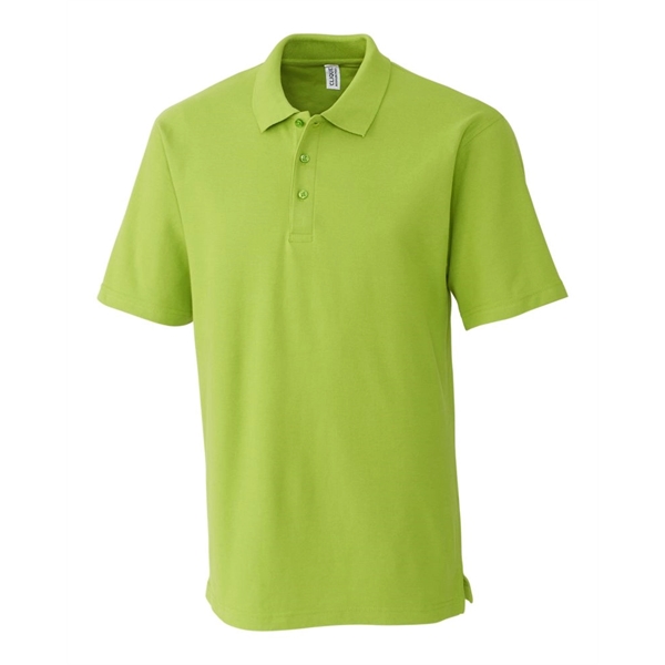Men's polo with short sleeves, rib-knit collar, three-button placket, and side... from ASI 47965 Cutter & Buck