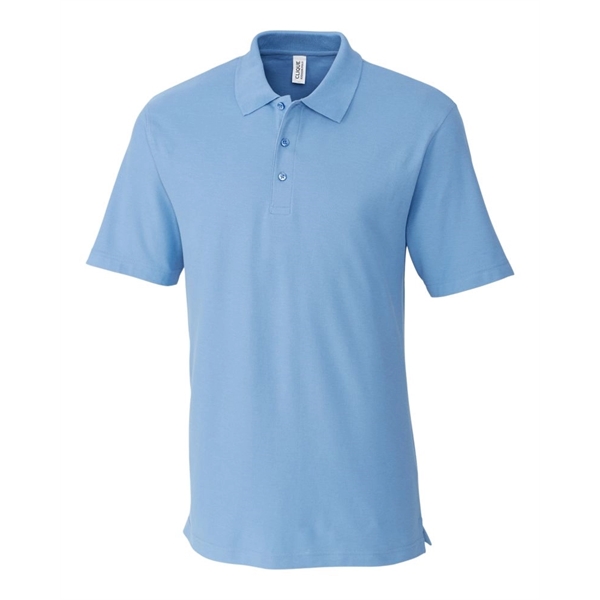 Men's polo with short sleeves, rib-knit collar, three-button placket, and side... from ASI 47965 Cutter & Buck
