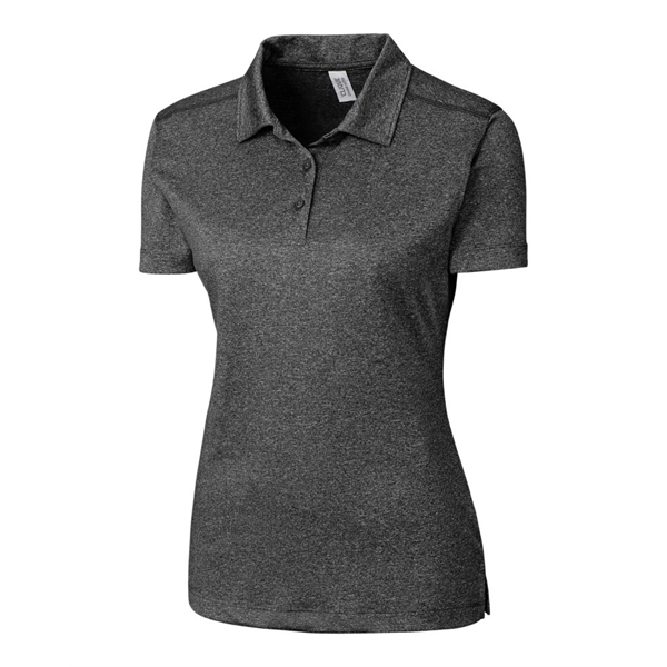 Women's polo with short sleeves, three-button placket, self-fabric neck trim, and... from ASI 47965 Cutter & Buck