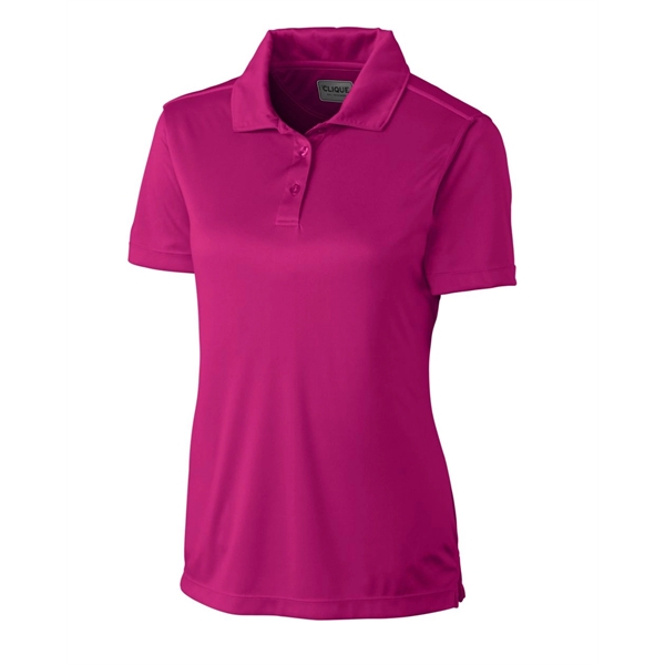 Women's polo with short sleeves, self-fabric collar, and three-button placket.... from ASI 47965 Cutter & Buck
