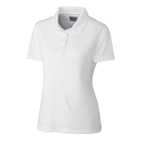 Women's polo with short sleeves, self-fabric collar, and three-button placket.... from ASI 47965 Cutter & Buck