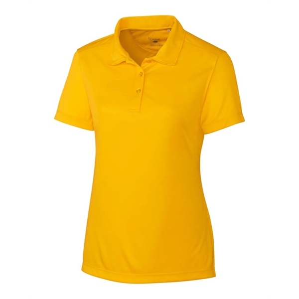 Women's polo with short sleeves, self-fabric collar, and three-button placket.... from ASI 47965 Cutter & Buck