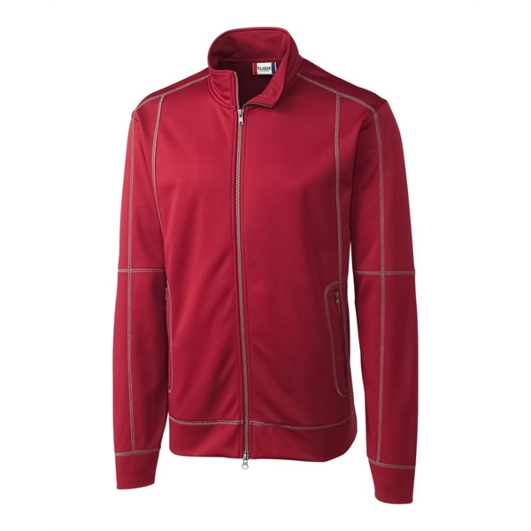 Men's jacket with a full-zip, brushed fleece interior, moisture-wicking performance, and... from ASI 47965 Cutter & Buck