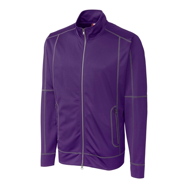 Men's jacket with a full-zip, brushed fleece interior, moisture-wicking performance, and... from ASI 47965 Cutter & Buck