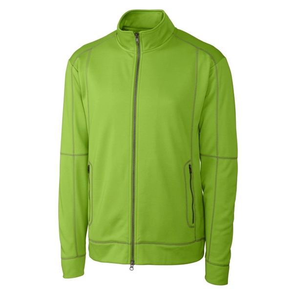 Men's jacket with a full-zip, brushed fleece interior, moisture-wicking performance, and... from ASI 47965 Cutter & Buck