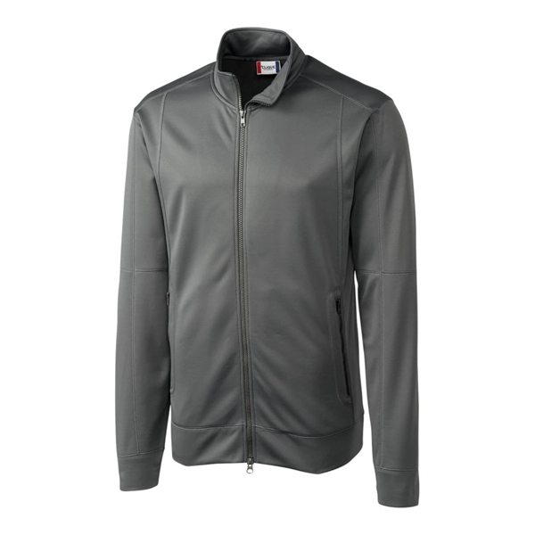 Men's jacket with a full-zip, brushed fleece interior, moisture-wicking performance, and... from ASI 47965 Cutter & Buck