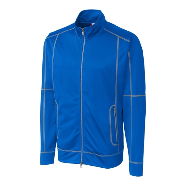 Men's jacket with a full-zip, brushed fleece interior, moisture-wicking performance, and... from ASI 47965 Cutter & Buck
