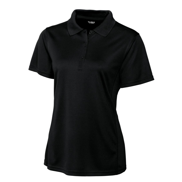 Women's polo with short sleeves, moisture-wicking performance, 3-button placket, and rib-knit... from ASI 47965 Cutter & Buck