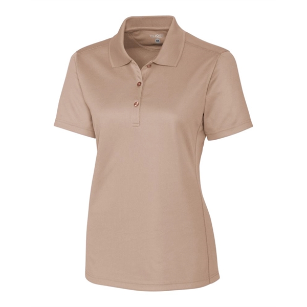 Women's polo with short sleeves, moisture-wicking performance, 3-button placket, and rib-knit... from ASI 47965 Cutter & Buck