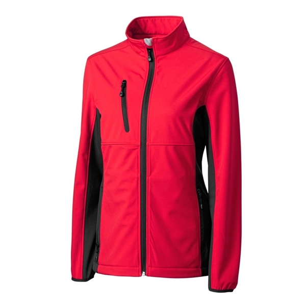 Women's jacket with a full-zip, water resistance, zippered chest pocket, and... from ASI 47965 Cutter & Buck