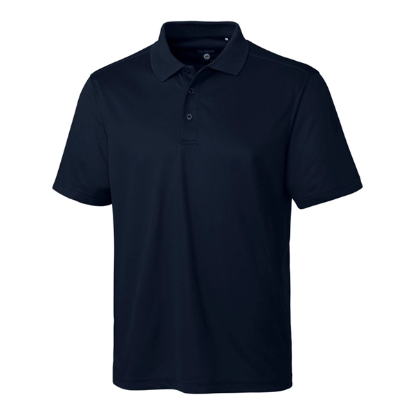 Men's polo with short sleeves, moisture-wicking performance, 3-button placket, and rib-knit... from ASI 47965 Cutter & Buck