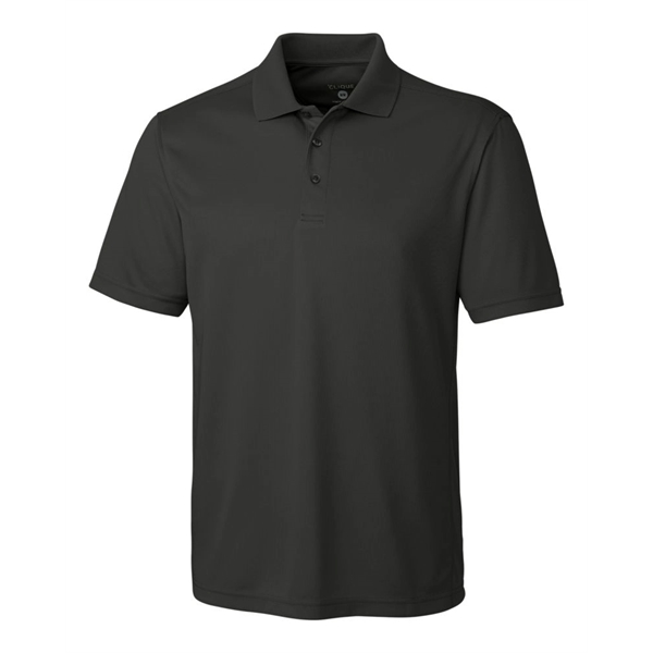Men's polo with short sleeves, moisture-wicking performance, 3-button placket, and rib-knit... from ASI 47965 Cutter & Buck
