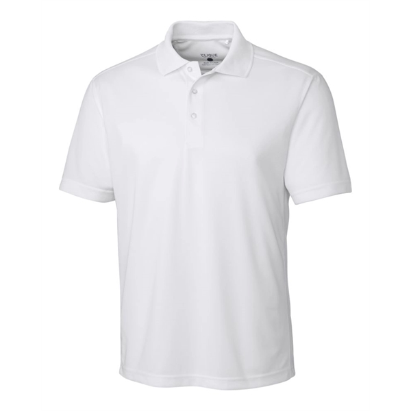 Men's polo with short sleeves, moisture-wicking performance, 3-button placket, and rib-knit... from ASI 47965 Cutter & Buck