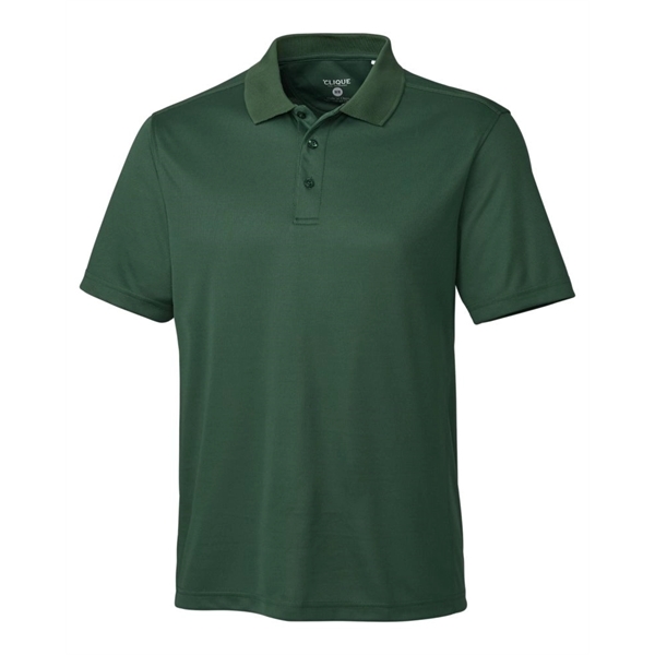 Men's polo with short sleeves, moisture-wicking performance, 3-button placket, and rib-knit... from ASI 47965 Cutter & Buck