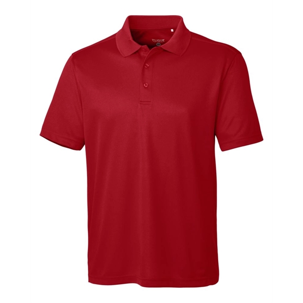Men's polo with short sleeves, moisture-wicking performance, 3-button placket, and rib-knit... from ASI 47965 Cutter & Buck