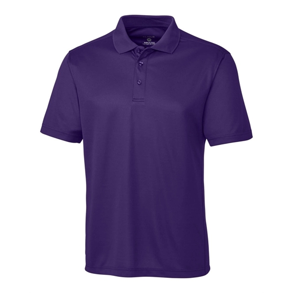 Men's polo with short sleeves, moisture-wicking performance, 3-button placket, and rib-knit... from ASI 47965 Cutter & Buck