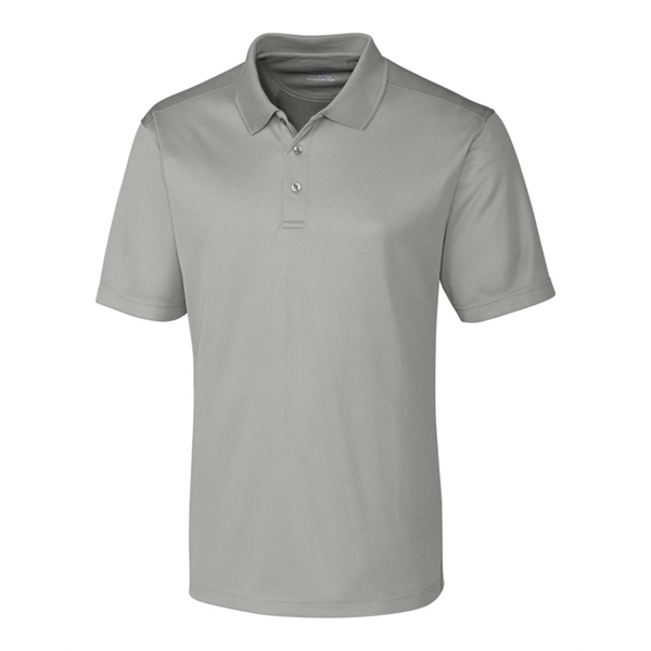 Men's polo with short sleeves, moisture-wicking performance, 3-button placket, and rib-knit... from ASI 47965 Cutter & Buck