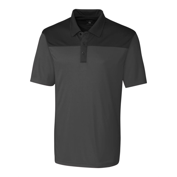 Men's polo with short sleeves, self-fabric collar, three-button placket, and open... from ASI 47965 Cutter & Buck