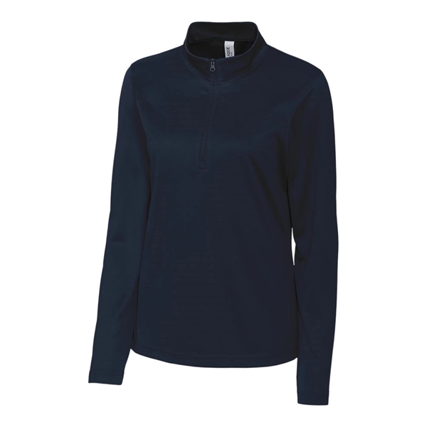 Women's sweatshirt with a half-zip and long sleeves.... from ASI 47965 Cutter & Buck