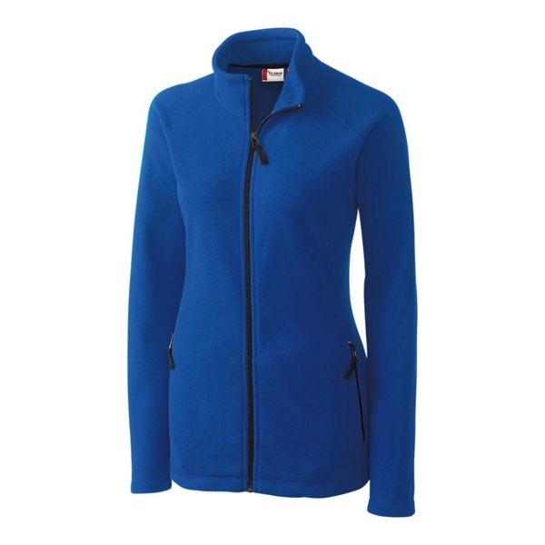 Ladies' jacket with a full-zip, two zippered on-seam pockets, self-fabric mock... from ASI 47965 Cutter & Buck