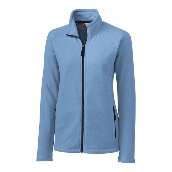 Ladies' jacket with a full-zip, two zippered on-seam pockets, self-fabric mock... from ASI 47965 Cutter & Buck